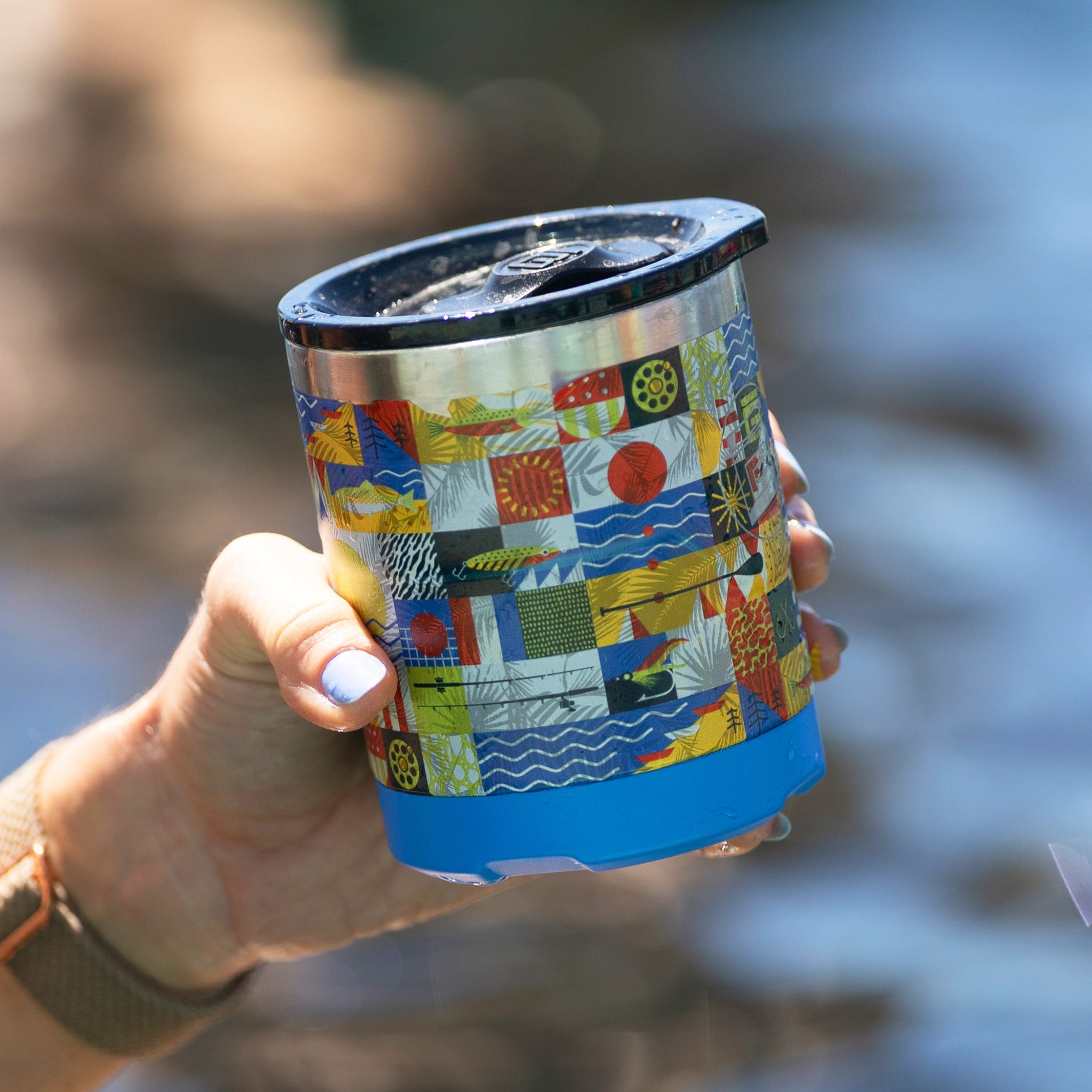 12oz Magnetic Tumbler with Fischer Lid