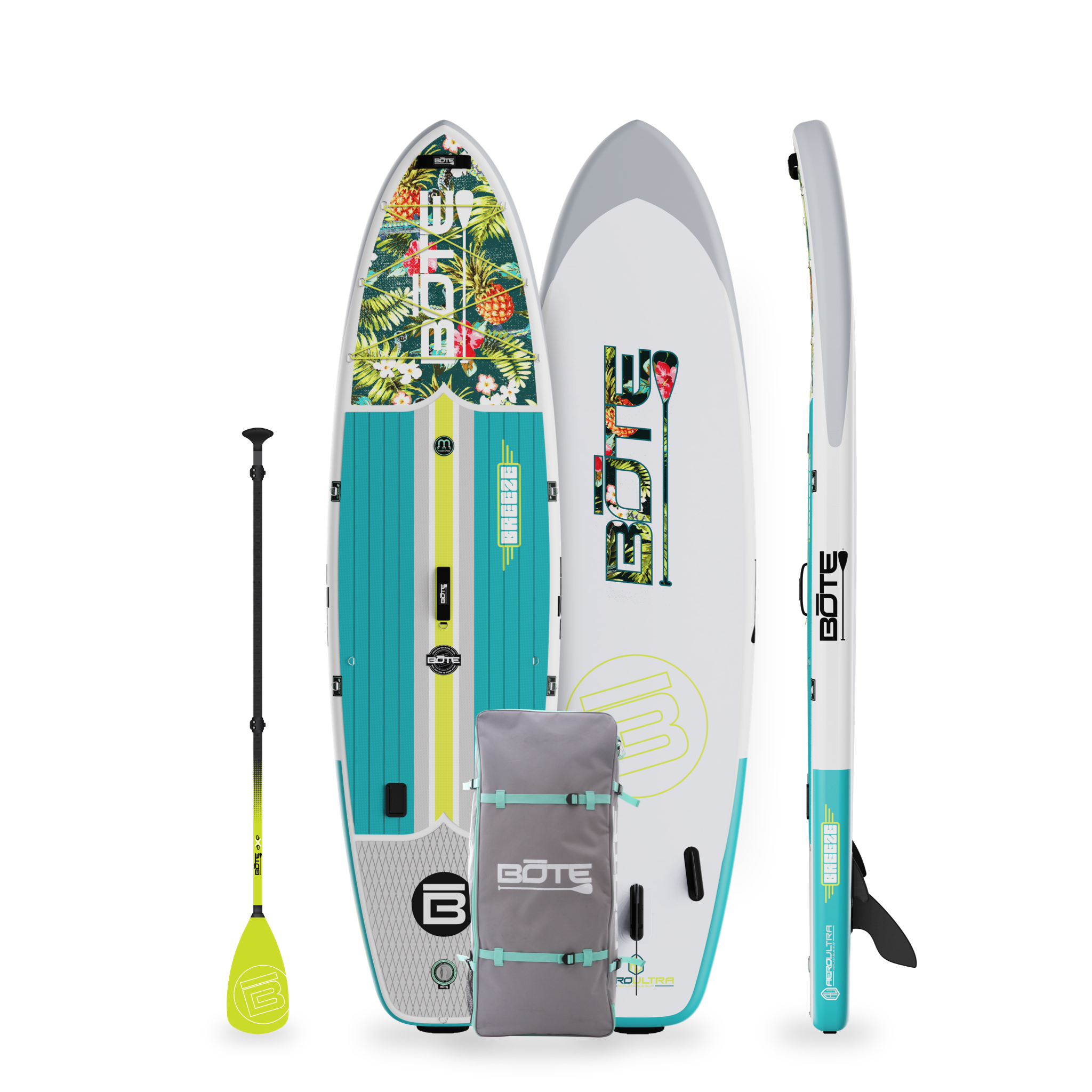 10'6" Breeze Aero Inflatable Paddle Board - Native Floral Design