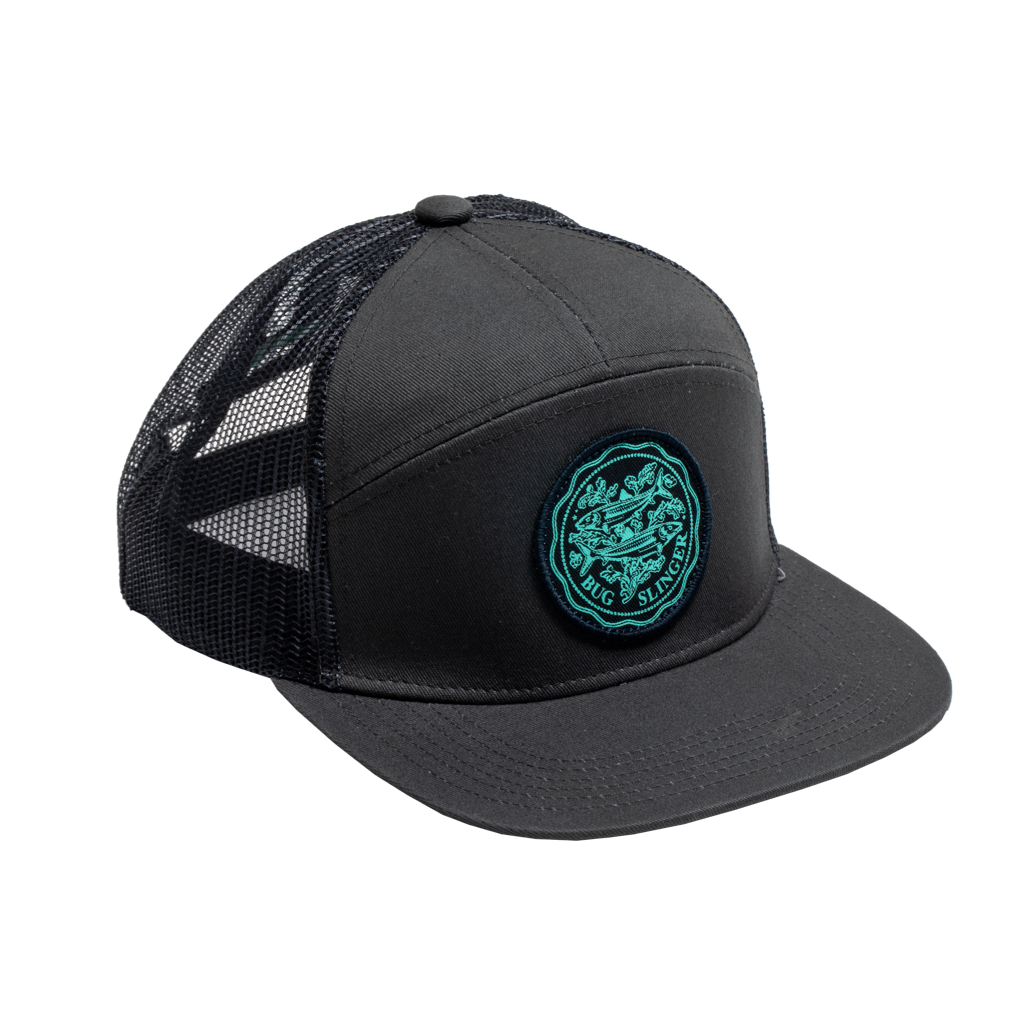 Bonefish Trucker Hat - Bug Slinger® Flat Brim Cap