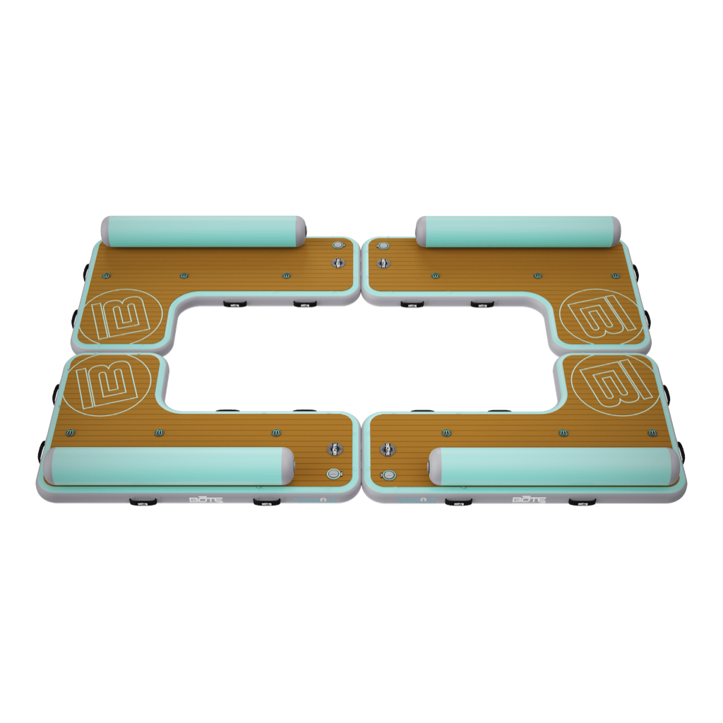 Quad Inflatable Dock for Water Lounging