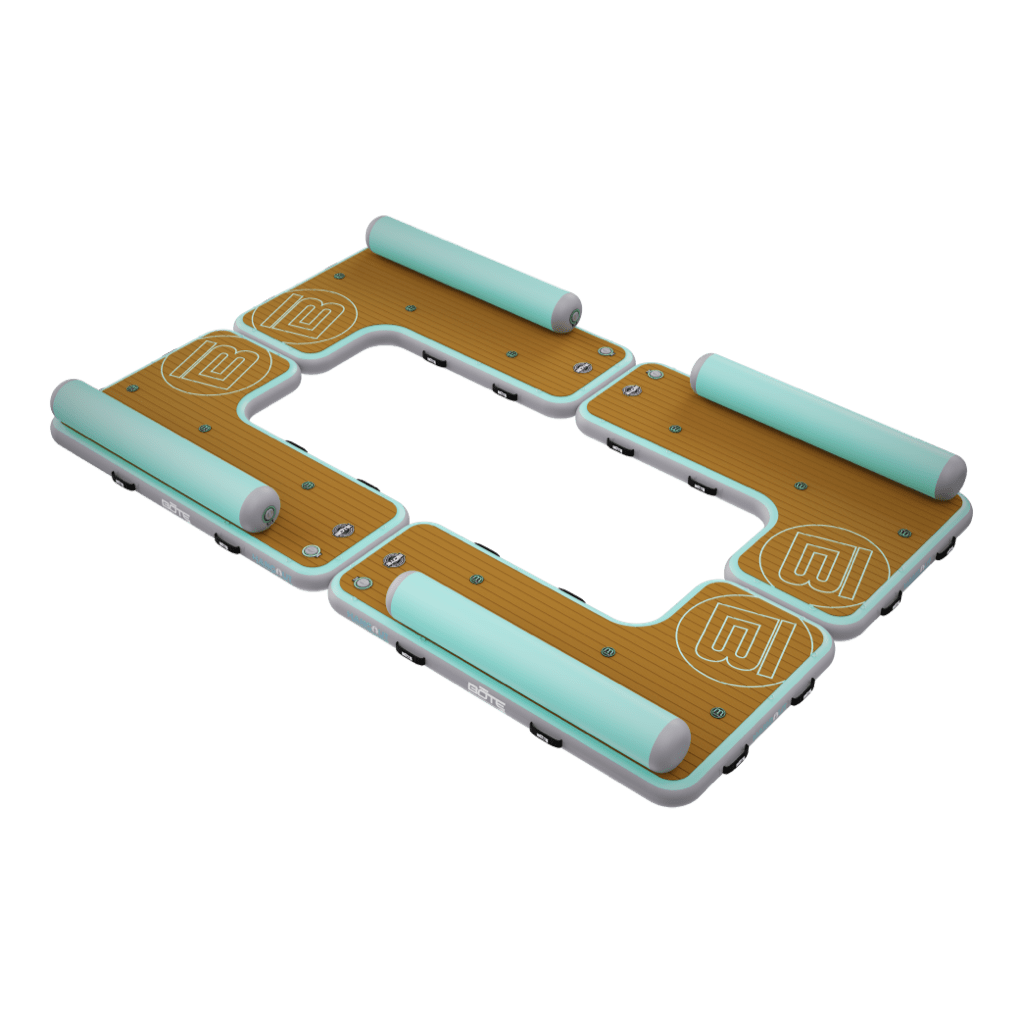 Quad Inflatable Dock for Water Lounging