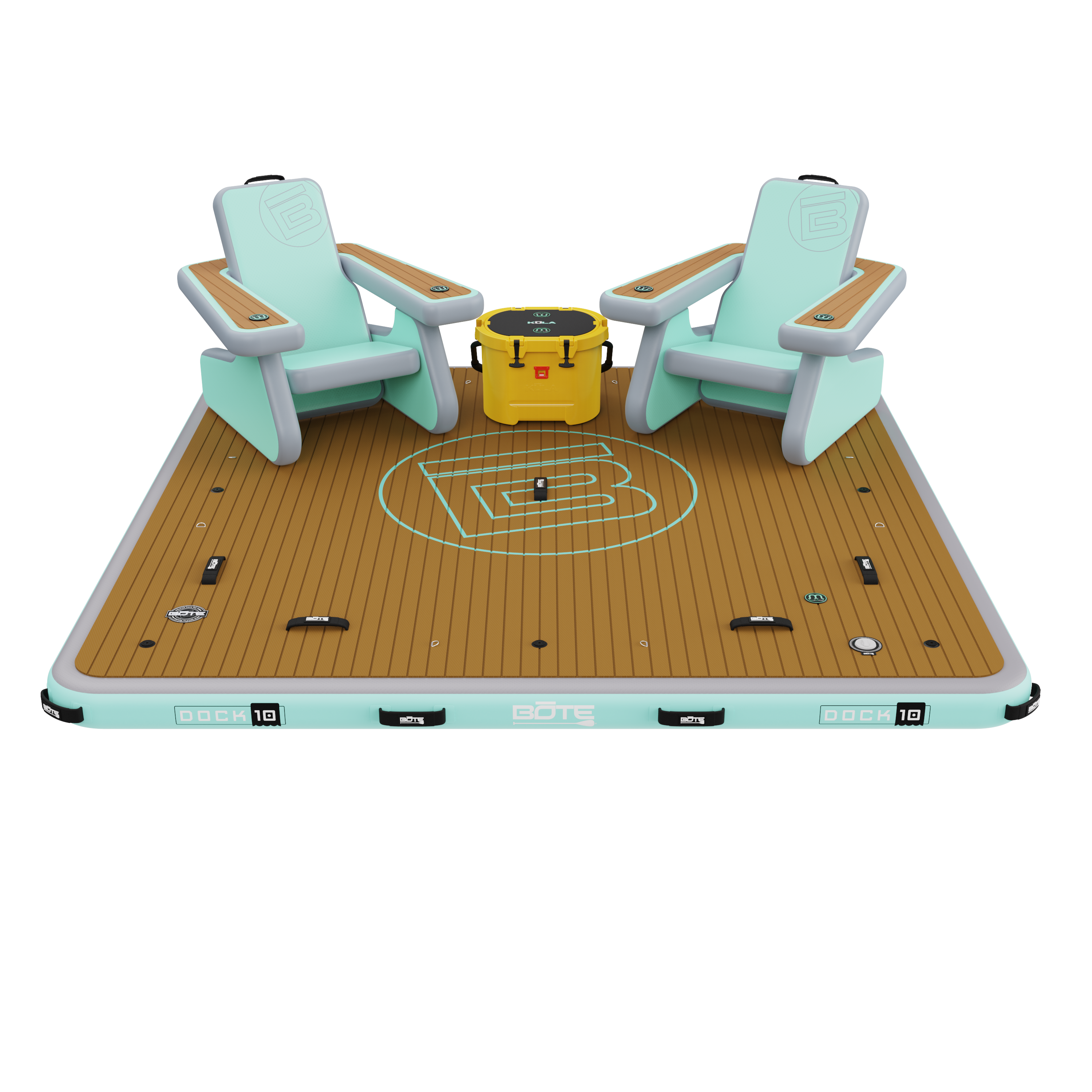 10ft Inflatable Dock for Relaxation & Lounging