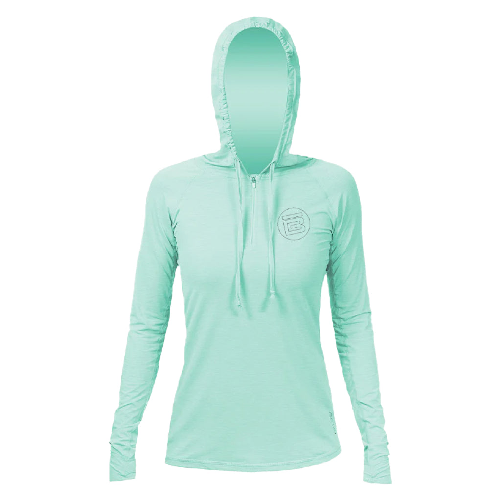 Seafoam Heathered Women's Flight Hoody