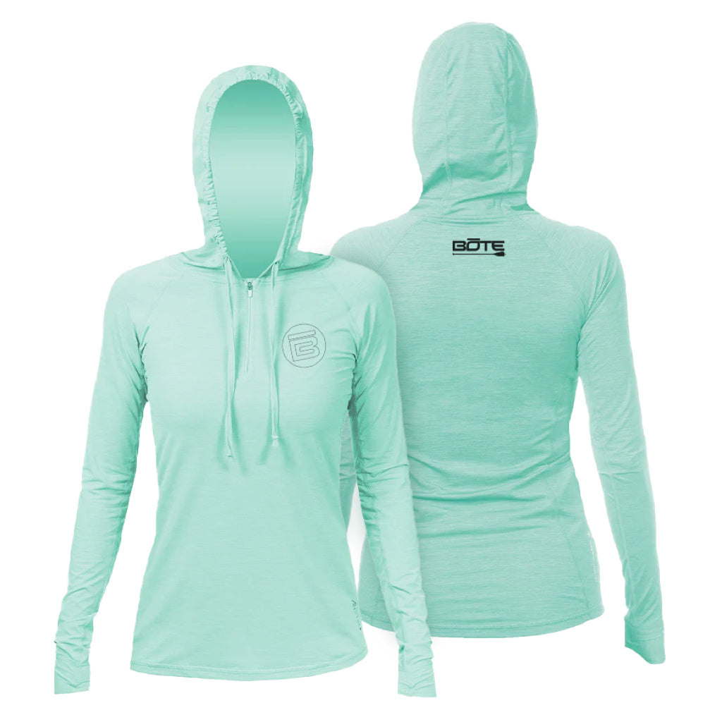 Seafoam Heathered Women's Flight Hoody