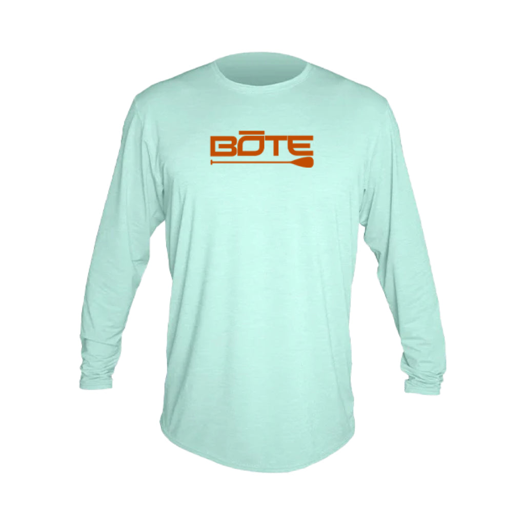 BOTE Youth Long Sleeve Tech Shirt - Seafoam Heathered