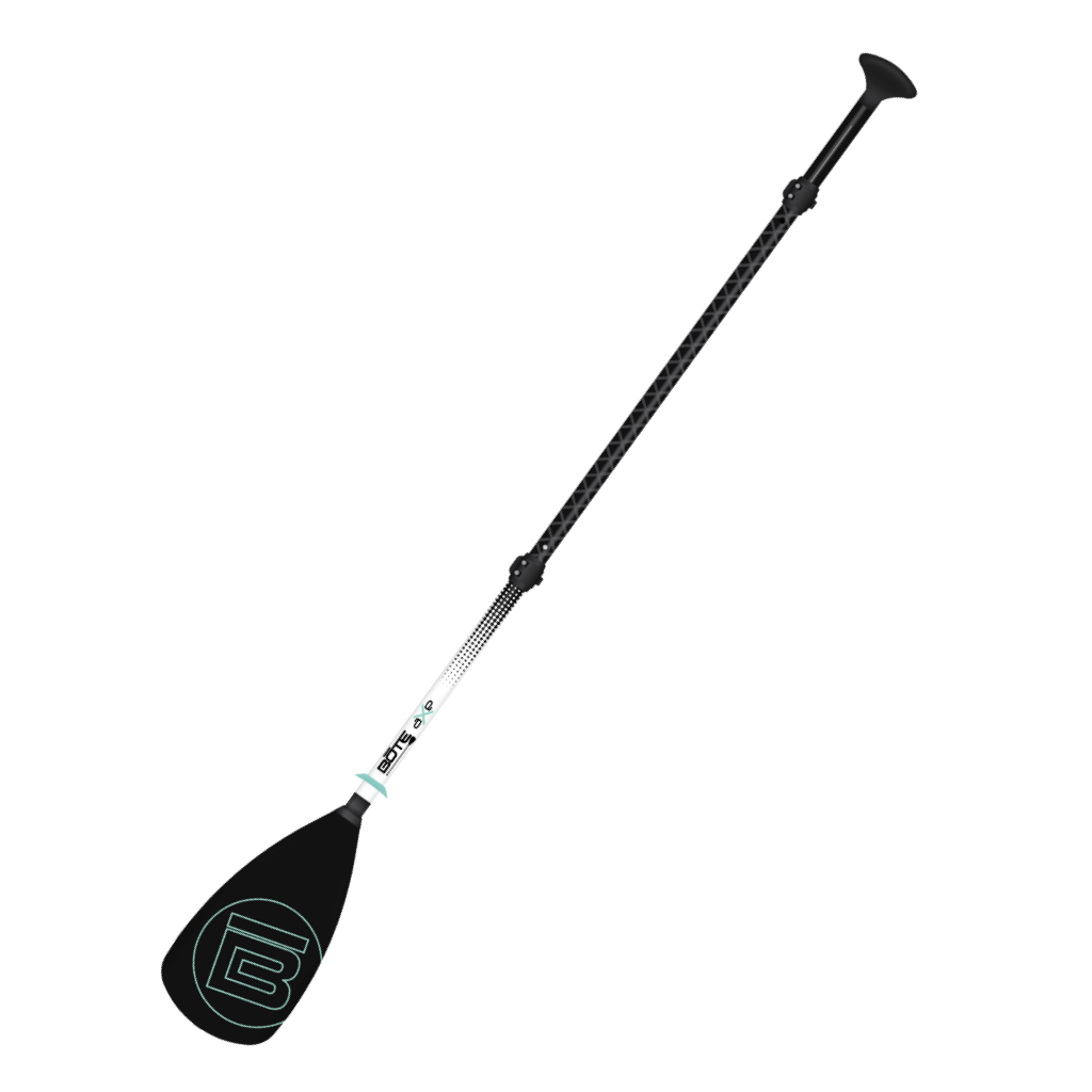 4-Piece Adjustable Black Aluminum Paddle Set