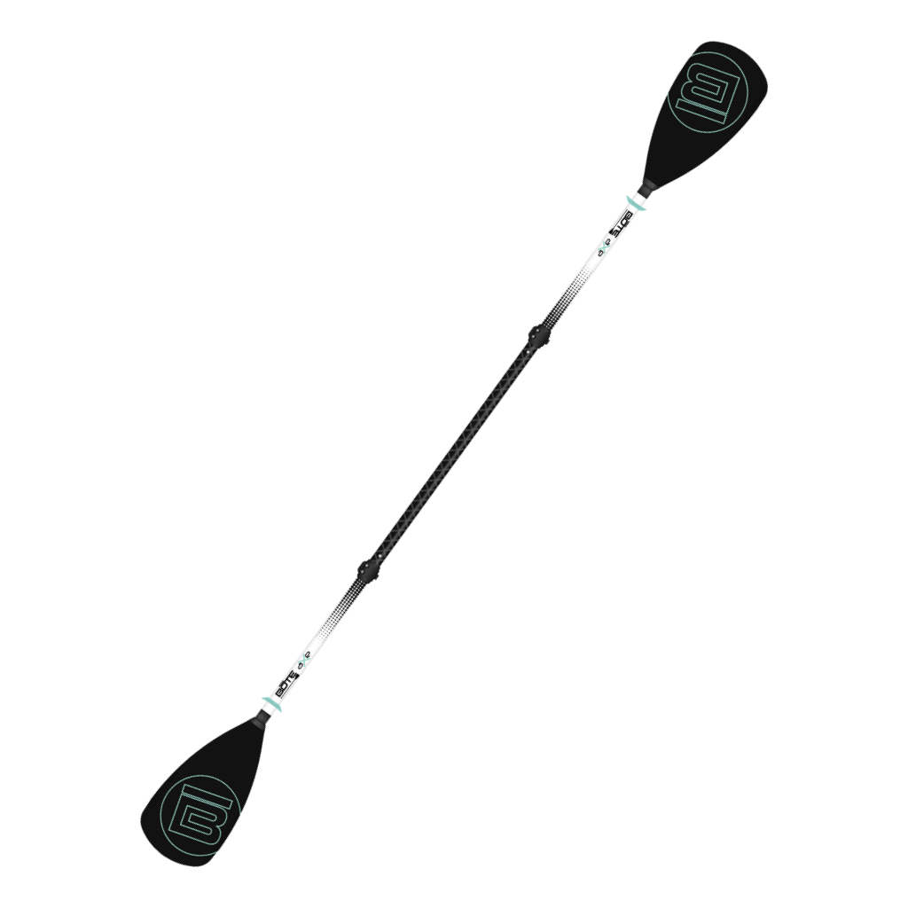 4-Piece Adjustable Black Aluminum Paddle Set